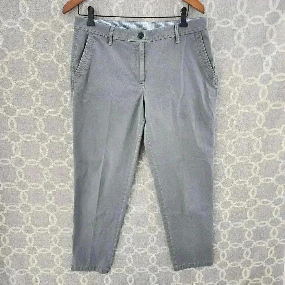 Talbots Relaxed Chino Gray Women's Pants Size 8